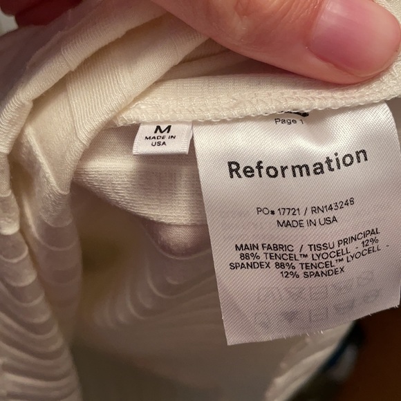 Reformation Vittoria Rib Long Sleeve Knit Dress - Picture 6 of 6